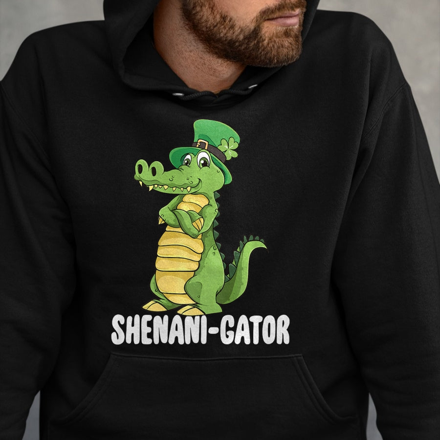 Patrick Day Shirts for Family, Funny Patrick Day shirts, st patrick's day Unisex T-Shirt/Hoodie/Sweatshirt HLT00 - Shenanigator Saint Patrick Day Irish Alligator Shenanigans Premium T-Shirt