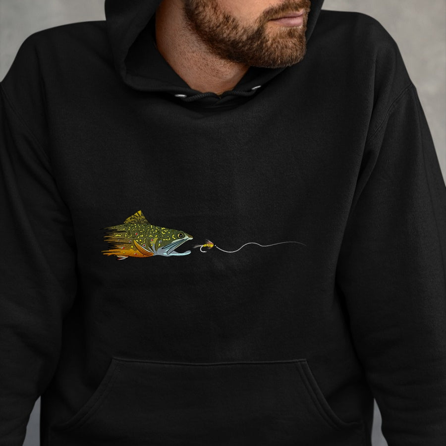 Funny Fishing Shirt, Gift For Fishing Lover Unisex T-Shirt/Hoodie/Sweatshirt HLT00 - Fly Fishing Brook Trout Dry Flies Tying Fisherman T-Shirt