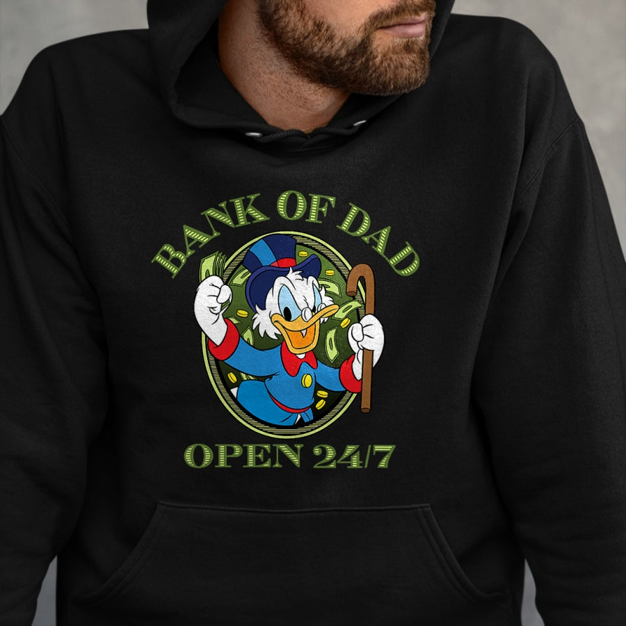 Gift for Dad Shirt, Funny Dad Unisex T-Shirt/Hoodie/Sweatshirt HLT00 – Disney DuckTales Bank of Dad T-Shirt