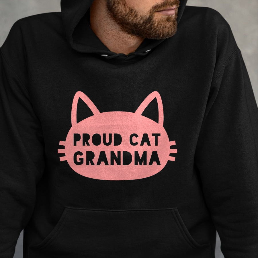 Cat Love Shirt, Funny Cat Lover Gift UnisexT-Shirt/Hoodie/Sweatshirt HLT00 - Proud Cat Grandma My Grandkitty Loves Me Cats Kittens Nana T-Shirt for Women