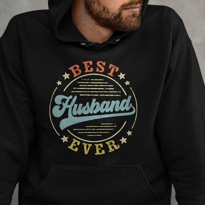 Best Wife Shirt, Wife and Husband Unisex T-Shirt/Hoodie/Sweatshirt HLT00 - Best Husband Ever Father's Day Husband Gifts Vintage Emblem T-Shirt