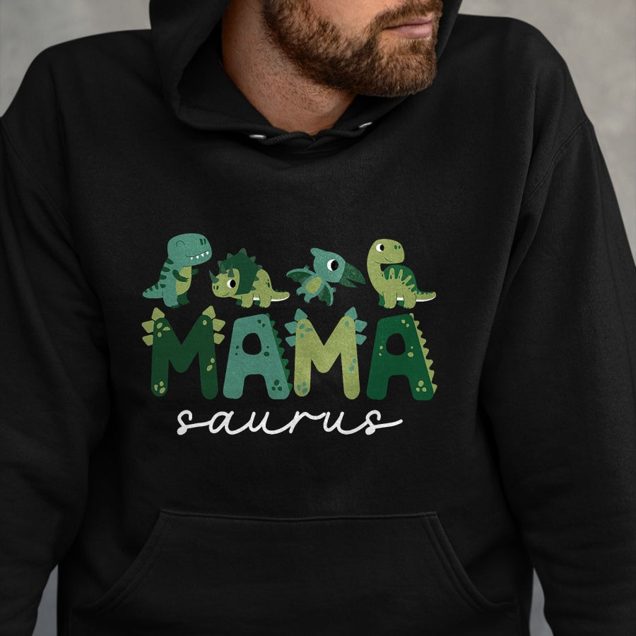 Best Dinosaur Lover Shirt, Funny Dinosaur UnisexT-Shirt/Hoodie/Sweatshirt HLT00 - Mama Saurus Mom Dinosaur Three Rex Birthday Boy Girl Family T-Shirt (2)