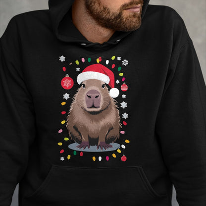 Cute Capybara Shirt, Funny Capybara UnisexT-Shirt/Hoodie/Sweatshirt HLT00 - Capybara Christmas Long Sleeve T-Shirt