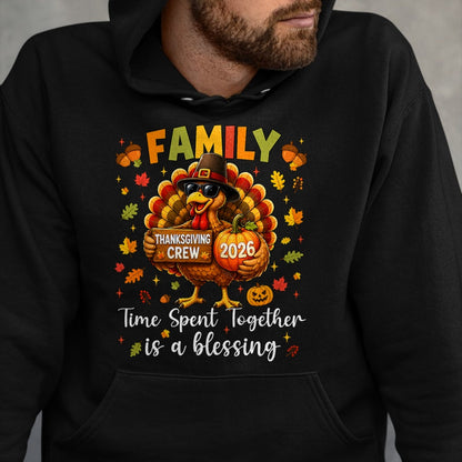 Best Thanksgiving Family Shirt , Funny Thanksgiving UnisexT-Shirt/Hoodie/Sweatshirt HLT00 - Family Thanksgiving 2026 Thanksgiving Crew Turkey Matching T-Shirt (4)