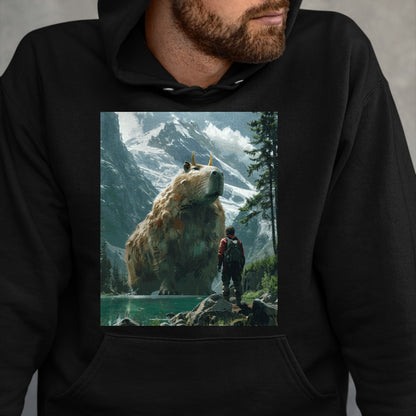 Cute Capybara Shirt, Funny Capybara Unisex T-Shirt/Hoodie/Sweatshirt HLT00 - Funny Graphic Capybara Long Sleeve T-Shirt (1)