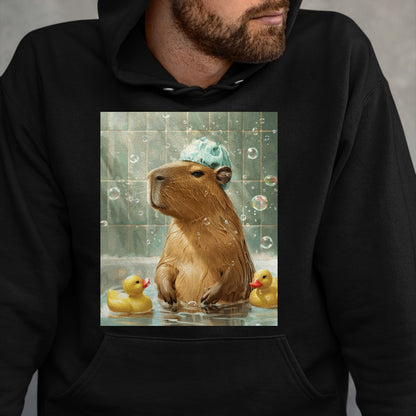 Cute Capybara Shirt, Funny Capybara Unisex T-Shirt/Hoodie/Sweatshirt HLT00 - Funny Graphic Capybara Long Sleeve T-Shirt (22)