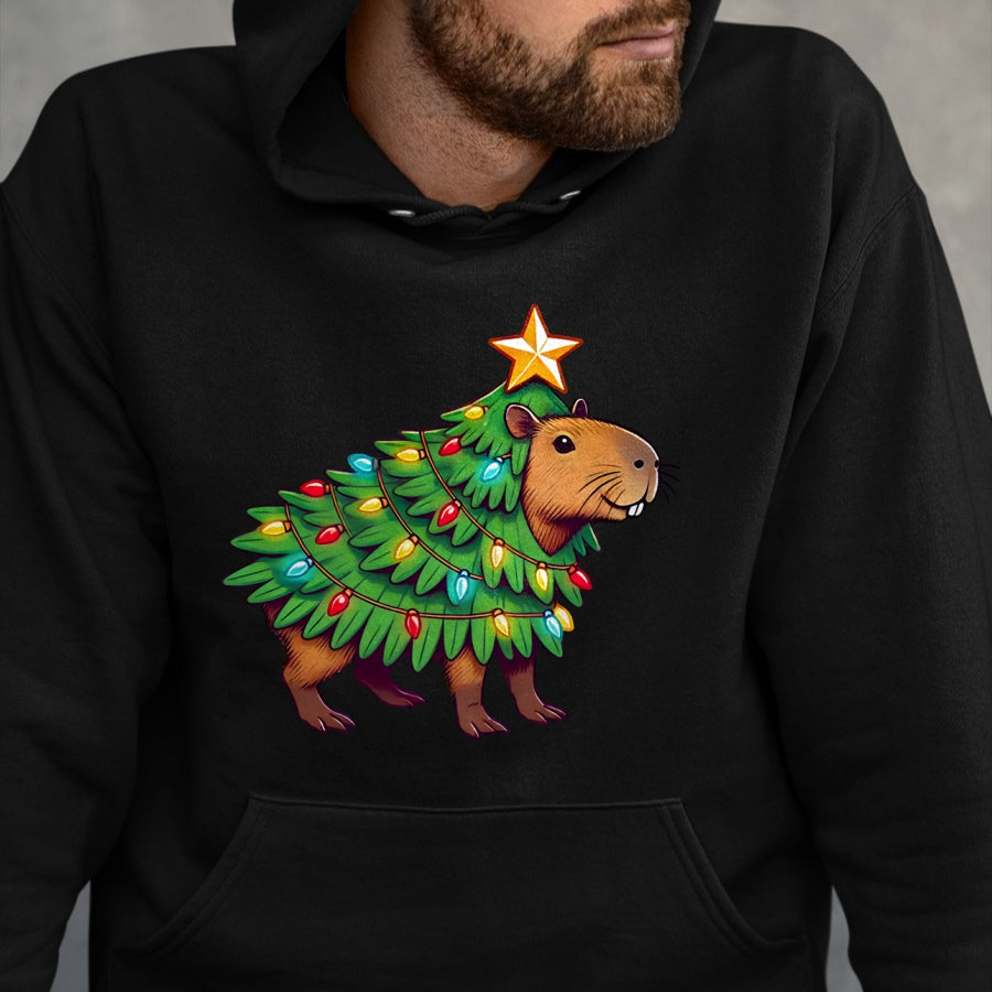 Cute Capybara Shirt, Funny Capybara UnisexT-Shirt/Hoodie/Sweatshirt HLT00 - Capybara Christmas Long Sleeve T-Shirt (2)