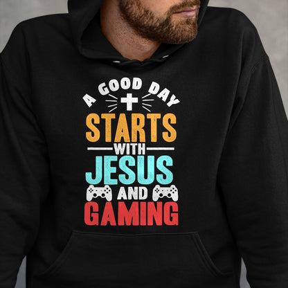 Christian Tee, Christian Faith Unisex T-Shirt/Hoodie/Sweatshirt HLT00 - Funny Christian Jesus Gaming Gift for Christian Gamer T-Shirt