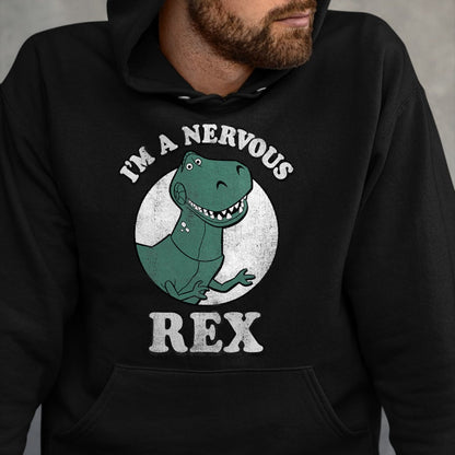 Best Dinosaur Lover Shirt, Funny Dinosaur UnisexT-Shirt/Hoodie/Sweatshirt HLT00 - Disney Pixar Toy Story I_m A Nervous Rex Dinosaur T-Shirt