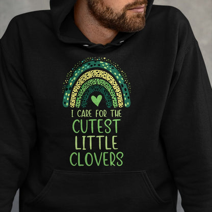 Patrick Day Shirts for Family, Funny Patrick Day shirts, st patrick's day Unisex T-Shirt/Hoodie/Sweatshirt HLT00 - I Care For The Cutest Clovers St. Patrick Day NICU Nurse T-Shirt