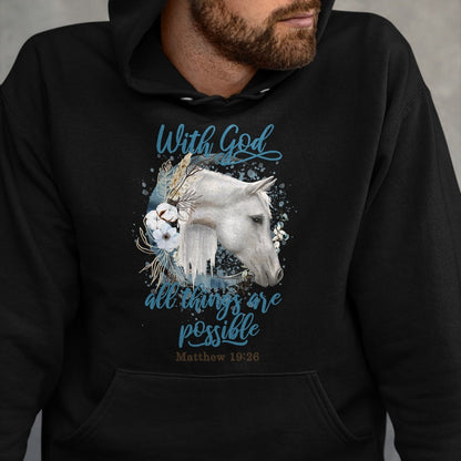 Best Horse Lover Shirt , Funny Horse UnisexT-Shirt/Hoodie/Sweatshirt HLT00 - Horse Flowers Horseback Riding Christian Horse Owner T-Shirt