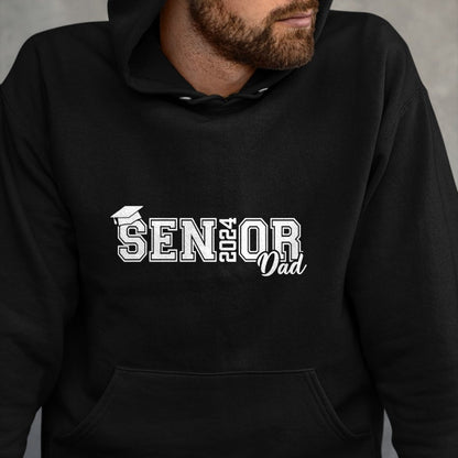 Gift for Dad Shirt, Funny Dad Unisex T-Shirt/Hoodie/Sweatshirt HLT00 – Proud Senior Dad 2024 Senior 2024 Dad Class Of 2024 Father T-Shirt