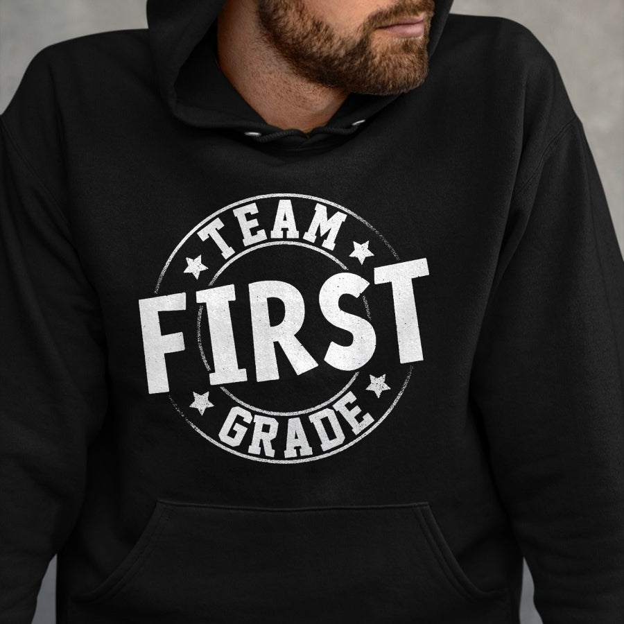Best Student Shirt, Funny Back To School UnisexT-Shirt/Hoodie/Sweatshirt HLT00 - Team First Grade Teacher Student Back to School 1st Grade T-Shirt, Youth, Kelly Green, X-Small