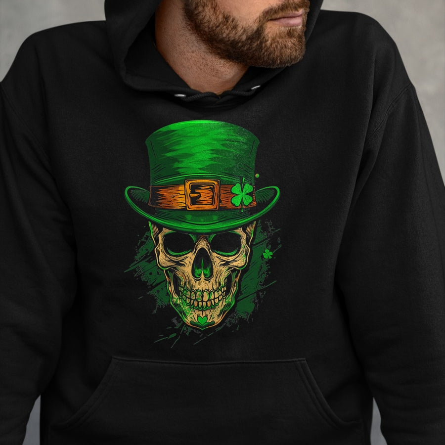 Patrick Day Shirts for Family, Funny Patrick Day shirts, st patrick's day Unisex T-Shirt/Hoodie/Sweatshirt HLT00 - Skull St Patrick Day of the Dead Lucky Shamrock T-Shirt