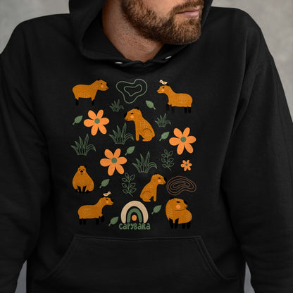 Cute Capybara Shirt, Funny Capybara Unisex T-Shirt/Hoodie/Sweatshirt HLT00 - Capybara Long Sleeve T-Shirt (2)