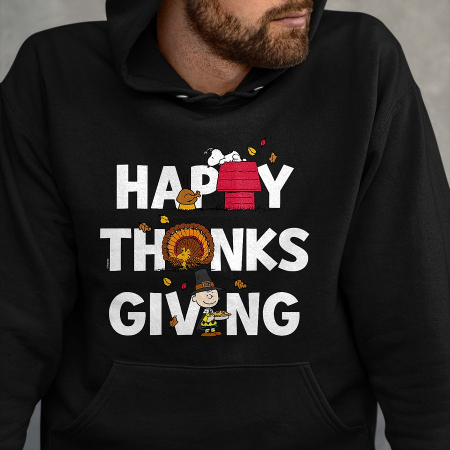 Best Thanksgiving Family Shirt , Funny Thanksgiving UnisexT-Shirt/Hoodie/Sweatshirt HLT00 - Peanuts - Happy Thanksgiving Icons T-Shirt