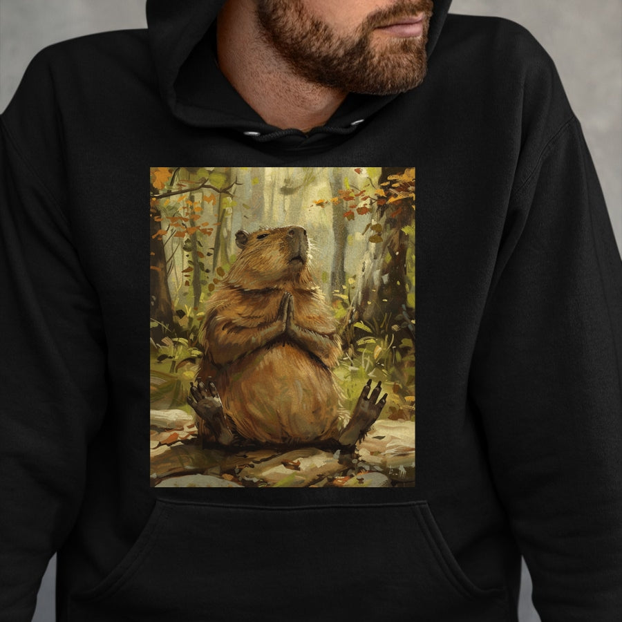 Cute Capybara Shirt, Funny Capybara Unisex T-Shirt/Hoodie/Sweatshirt HLT00 - Funny Graphic Capybara Long Sleeve T-Shirt