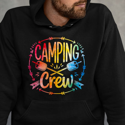 Funny Camping Shirt, Gift For Camping Lover Unisex T-Shirt/Hoodie/Sweatshirt HLT00 - Camping Crew Family Matching Camp Group Squad Team T-Shirt (1)