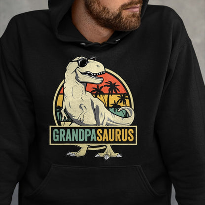 Best Dinosaur Lover Shirt, Funny Dinosaur UnisexT-Shirt/Hoodie/Sweatshirt HLT00 - Grandpasaurus T Rex Dinosaur Grandpa Saurus Family Matching T-Shirt