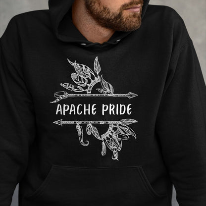 Native American T-Shirts, Vintage Native American Unisex T-Shirt/Hoodie/Sweatshirt HLT00 - Apache Pride Indian Native American Roots
