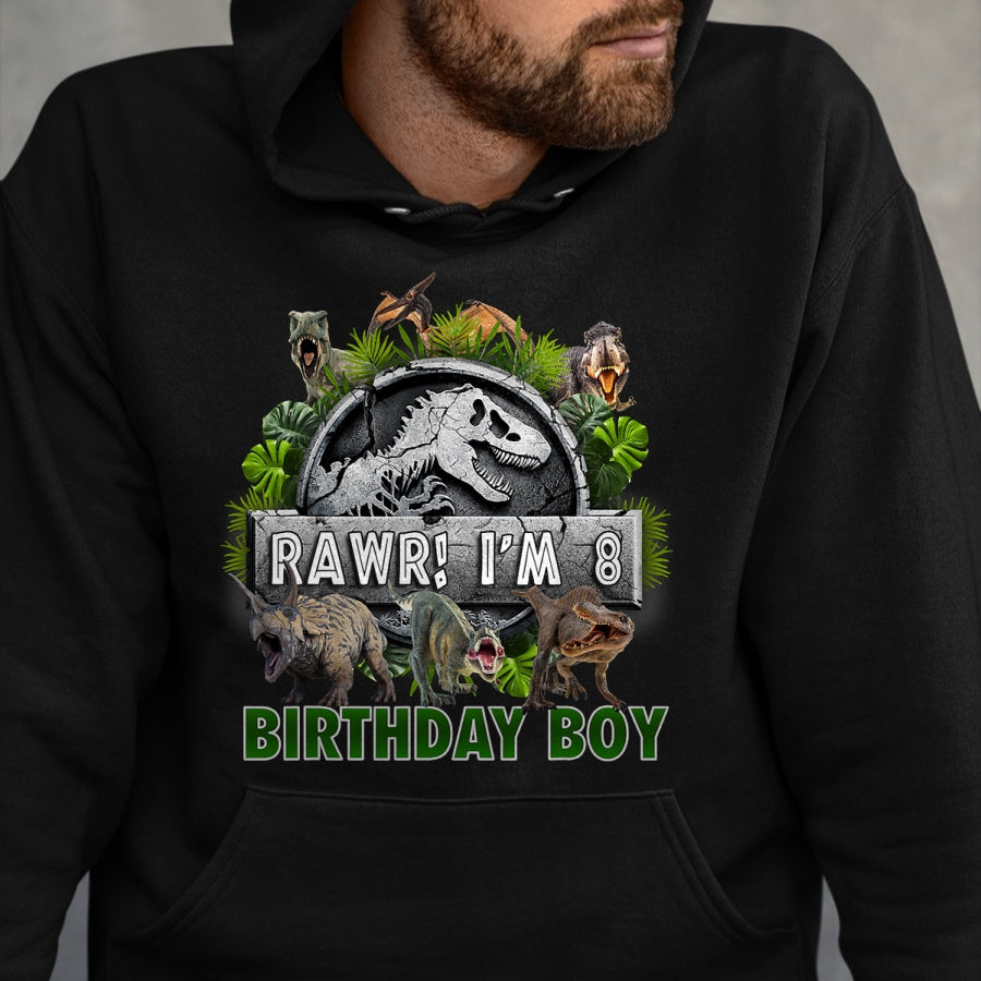 Best Dinosaur Lover Shirt, Funny Dinosaur UnisexT-Shirt/Hoodie/Sweatshirt HLT00 - Kids 8 Years Old Shirt 8th Birthday Boy T Rex Dinosaur T-Shirt