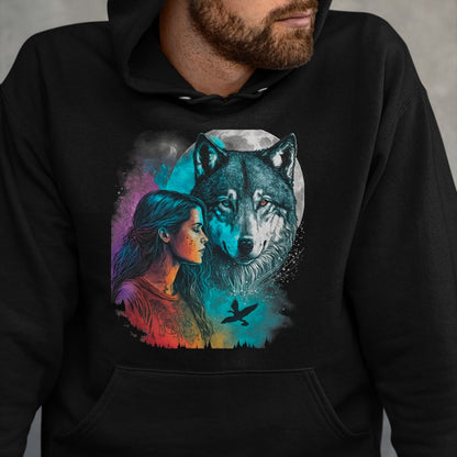 Native American T-Shirts, Vintage Native American Unisex T-Shirt/Hoodie/Sweatshirt HLT00 - Ethnic Tribal Wolf Boho Feather Native American Hippie Women