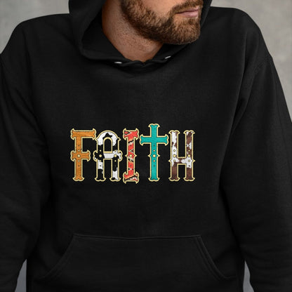 Christian Tee, Christian Faith Unisex T-Shirt/Hoodie/Sweatshirt HLT00 - Faith Patterns God Jesus Religious Christian Men Women Kids T-Shirt