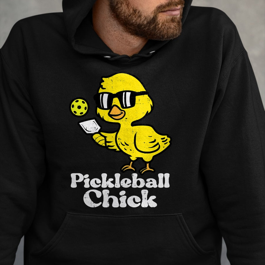 Funny Pickleball Shirt, Pickleball Lover Unisex T-Shirt/Hoodie/Sweatshirt HLT00 - Pickleball Chick Funny Pickle Ball Women Girls Kids Toddler T-Shirt