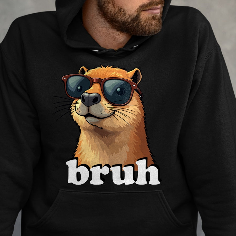 Cute Capybara Shirt, Funny Capybara Unisex T-Shirt/Hoodie/Sweatshirt HLT00 - Capybara Long Sleeve T-Shirt (4)