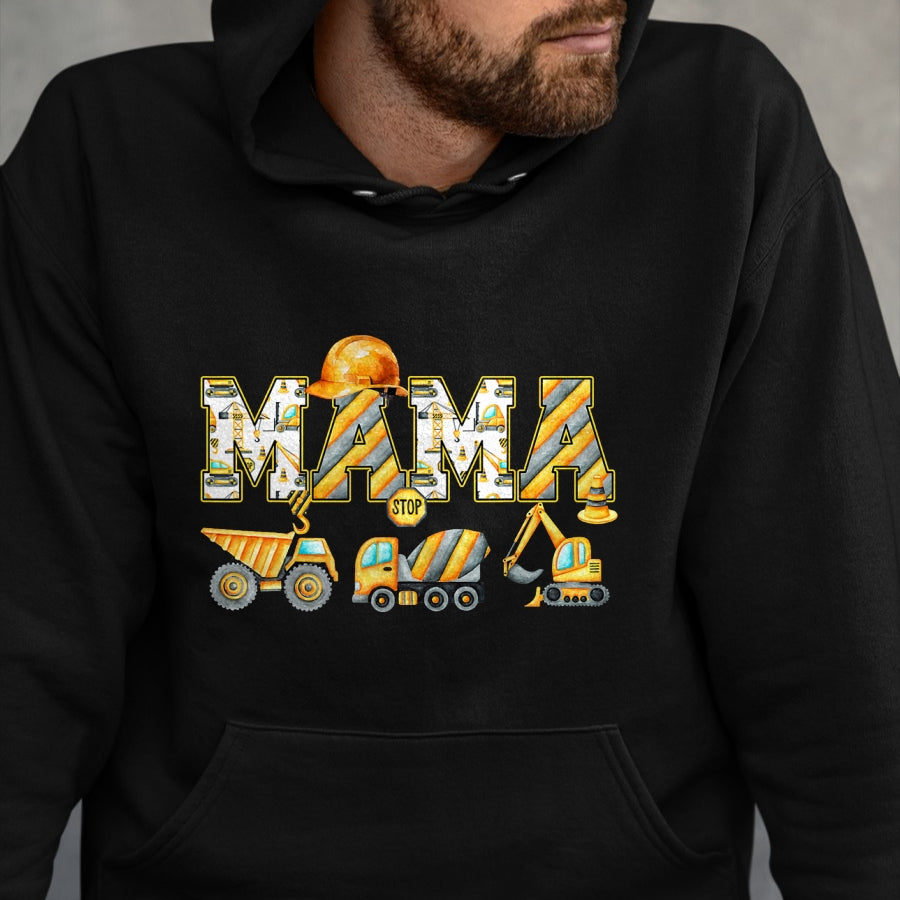 Best Thanksgiving Family Shirt , Funny Thanksgiving UnisexT-Shirt/Hoodie/Sweatshirt HLT00 - Funny Mama Construction Excavator Tee Matching Family Birthday Party T Shirts