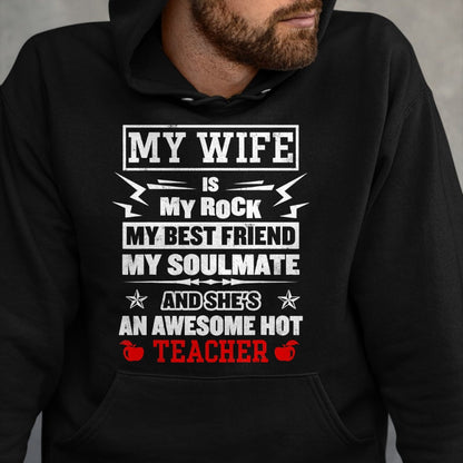 Best Wife Shirt, Wife and Husband Unisex T-Shirt/Hoodie/Sweatshirt HLT00 - Mens My Wife Is My Best Friend Awesome Hot Teacher Funny Husband T-Shirt