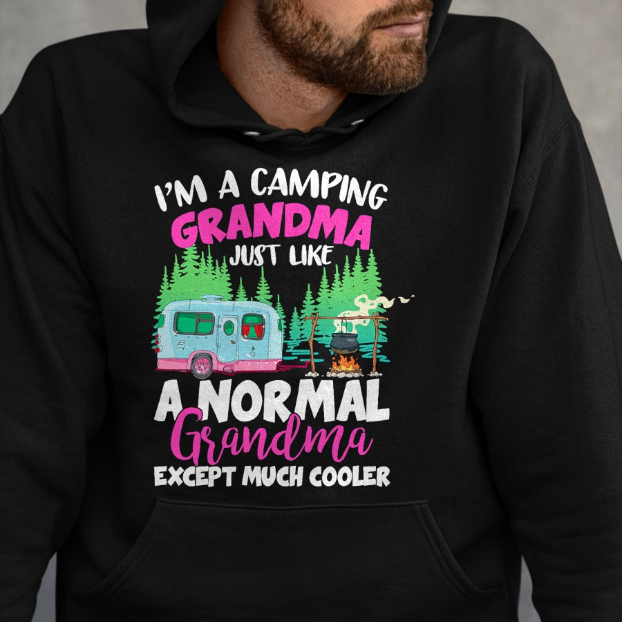 Funny Camping Shirt, Gift For Camping Lover Unisex T-Shirt/Hoodie/Sweatshirt HLT00 - Funny I_m A Camping Grandma Camper Campfire Mothers Day T-Shirt