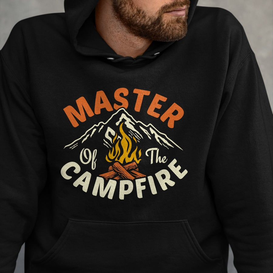 Funny Camping Shirt, Gift For Camping Lover Unisex T-Shirt/Hoodie/Sweatshirt HLT00 - Funny Outdoor Camping Gifts Men Women Master of Campfire T-Shirt