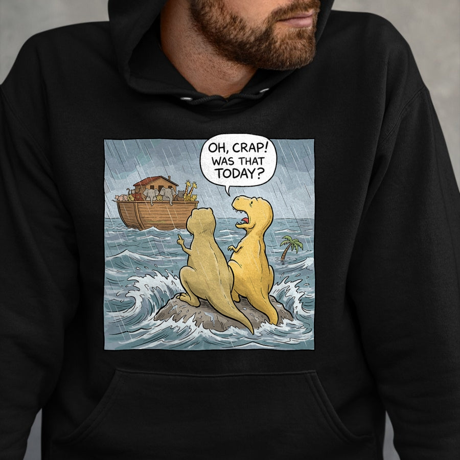 Best Dinosaur Lover Shirt, Funny Dinosaur UnisexT-Shirt/Hoodie/Sweatshirt HLT00 - Jesus Saves Funny Dinosaurs Christian Oh Crap was that Today T-Shirt