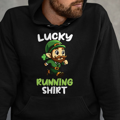 Patrick Day Shirts for Family, Funny Patrick Day shirts, st patrick's day Unisex T-Shirt/Hoodie/Sweatshirt HLT00 - Lucky Running St Patrick Day Leprechaunn Run Runner T-Shirt