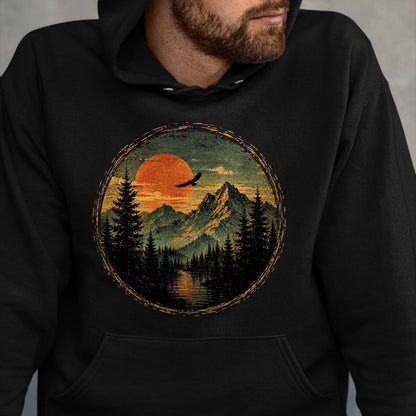 Funny Camping Shirt, Gift For Camping Lover Unisex T-Shirt/Hoodie/Sweatshirt HLT00 - Vintage Camping Forest Trees Wildlife Nature Lover Outdoor T-Shirt