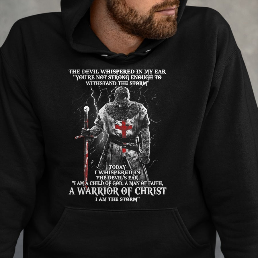 Christian Tee, Christian Faith Unisex T-Shirt/Hoodie/Sweatshirt HLT00 -  A Warrior of christ Tshirt T-Shirt