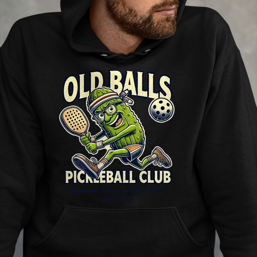 Funny Pickleball Shirt, Pickleball Lover Unisex T-Shirt/Hoodie/Sweatshirt HLT00 - Funny 80th Birthday Pickleball Men Born 1946 Pickle Dad T-Shirt