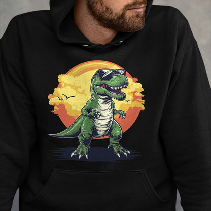 Best Dinosaur Lover Shirt, Funny Dinosaur UnisexT-Shirt/Hoodie/Sweatshirt HLT00 - Trex Dinosaur Dino Wearing Sunglasses Funny Graphic T-Shirt