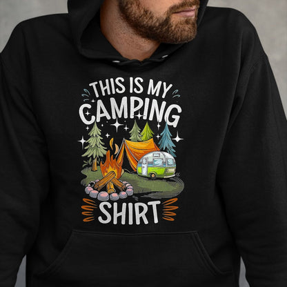 Funny Camping Shirt, Gift For Camping Lover Unisex T-Shirt/Hoodie/Sweatshirt HLT00 - Funny This is My Camping Shirt for Camper Camping Men Women T-Shirt, Men, Black, 3X-Large