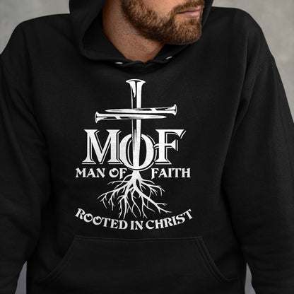 Christian Tee, Christian Faith Unisex T-Shirt/Hoodie/Sweatshirt HLT00 - Man Of Faith Shirt Rooted In Christ T-Shirt (1)