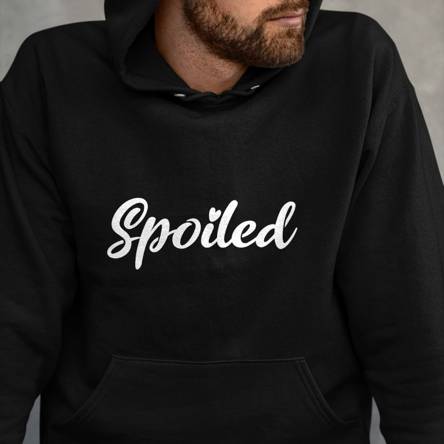 Best Wife Shirt, Wife and Husband Unisex T-Shirt/Hoodie/Sweatshirt HLT00 - Broke And Spoiled Matching Couples Funny T-Shirt