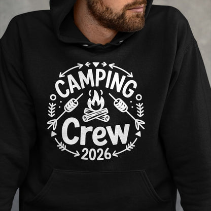Funny Camping Shirt, Gift For Camping Lover Unisex T-Shirt/Hoodie/Sweatshirt HLT00 - Camping Crew 2026 Family Matching Camp Group Squad Team T-Shirt