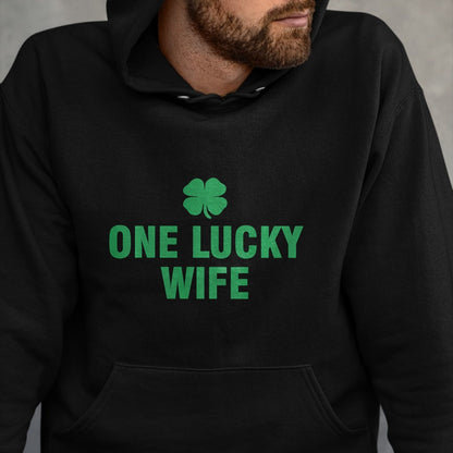 Best Wife Shirt, Wife and Husband Unisex T-Shirt/Hoodie/Sweatshirt HLT00 - Gift for wife T shirt, lucky wife   One Lucky Wife Long Sleeve T-Shirt