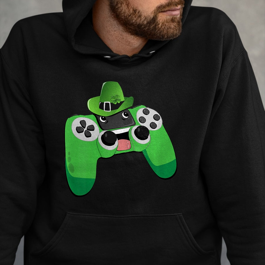 Patrick Day Shirts for Family, Funny Patrick Day shirts, st patrick's day Unisex T-Shirt/Hoodie/Sweatshirt HLT00 - Video Game Gaming St Patrick Day Gamer Boys St. Patty_s Day Premium T-Shirt