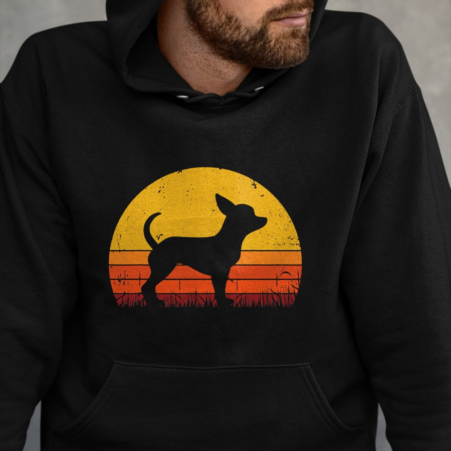 Dog Love Shirt, Dog Lover Gift T-Shirt/Hoodie/Sweatshirt HLT00 - Retro Chihuahua Men Women Dog Mom Dad Chihuahua T-Shirt