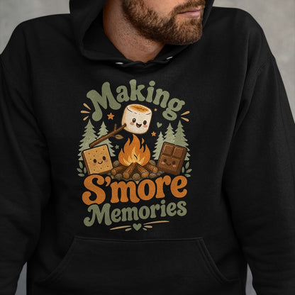 Funny Camping Shirt, Gift For Camping Lover Unisex T-Shirt/Hoodie/Sweatshirt HLT00 - Making Smores Campfire Cute Camping Family Adventure T-Shirt