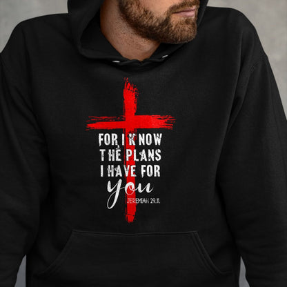 Christian Tee, Christian Faith Unisex T-Shirt/Hoodie/Sweatshirt HLT00 - Christian Quote Faith Jeremiah 29.11 T-Shirt (1)