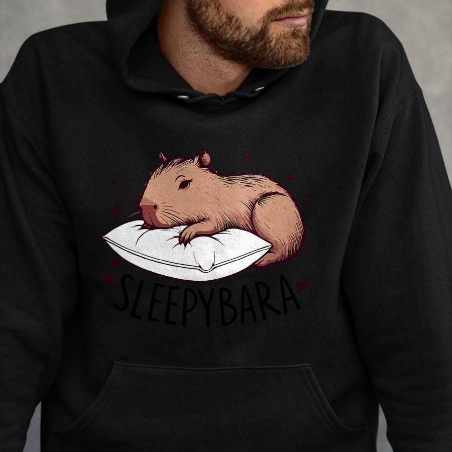 Cute Capybara Shirt, Funny Capybara Unisex T-Shirt/Hoodie/Sweatshirt HLT00 - Kids Capybara Funny Sleepybara Sleep Pajamas Girls Boys T-Shirt