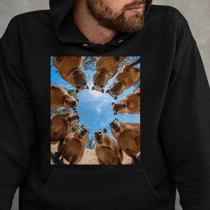 Cute Capybara Shirt, Funny Capybara Unisex T-Shirt/Hoodie/Sweatshirt HLT00 - Funny Graphic Capybara Long Sleeve T-Shirt (3)